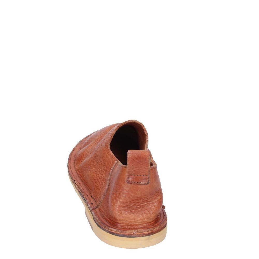 scarpe donna MOMA mocassini marrone pelle VINTAGE SLIP ON EX464 Affare Del Giorno