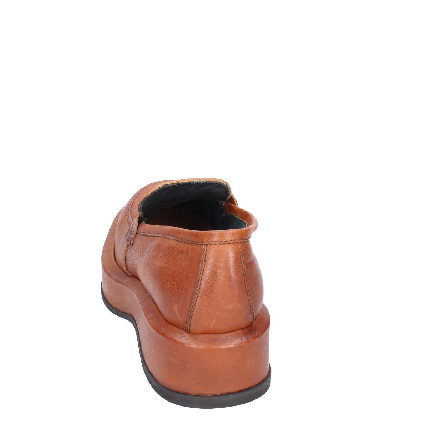 scarpe donna MOMA mocassini marrone pelle 82301E EY562 Prezzo Ridotto