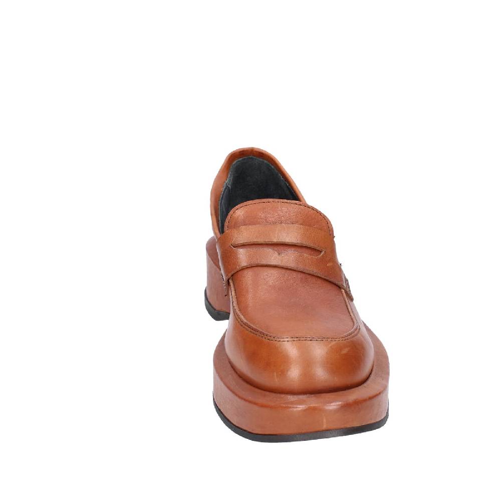 scarpe donna MOMA mocassini marrone pelle 82301E EY562 Prezzo Ridotto