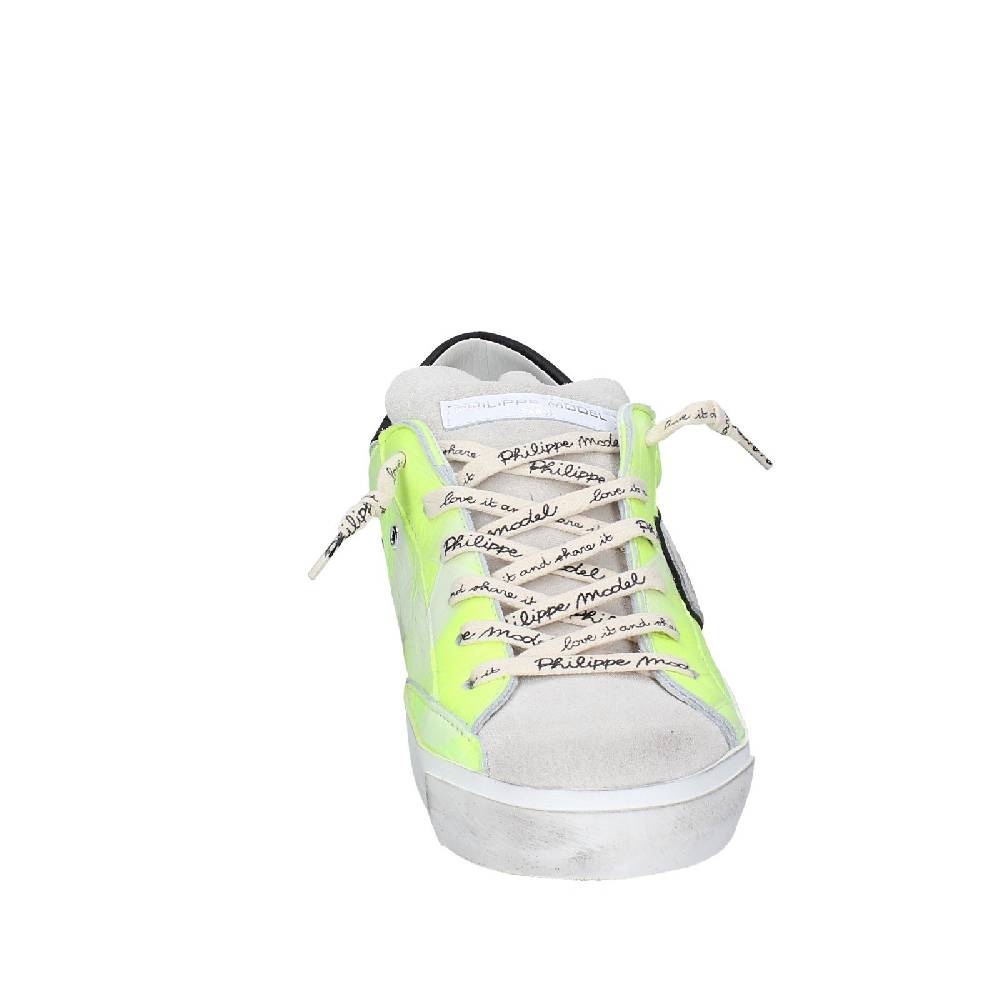 scarpe donna PHILIPPE MODEL sneakers giallo pelle camoscio VINTAGE EX365 Saldi