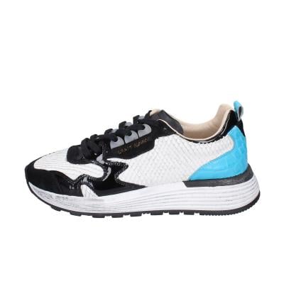scarpe donna MOMA sneakers bianco pelle nero camoscio 3AS401-CR10 BC853 Offerte