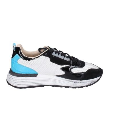 scarpe donna MOMA sneakers bianco pelle nero camoscio 3AS401-CR10 BC853 Offerte