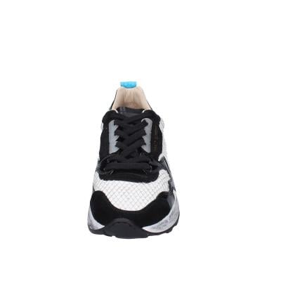 scarpe donna MOMA sneakers bianco pelle nero camoscio 3AS401-CR10 BC853 Offerte