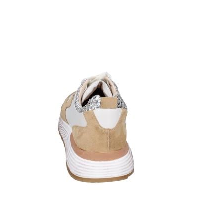 scarpe donna MOMA sneakers marrone pelle beige glitter 3AS401-CR1 BC65 Vendita Economica