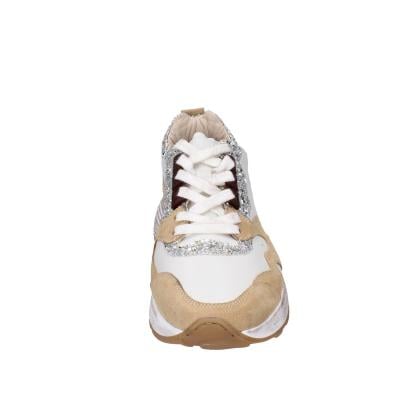 scarpe donna MOMA sneakers marrone pelle beige glitter 3AS401-CR1 BC65 Vendita Economica