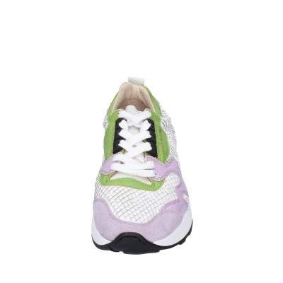 scarpe donna MOMA sneakers viola pelle bianco camoscio 3AS401-CR8 BC72 In Saldo