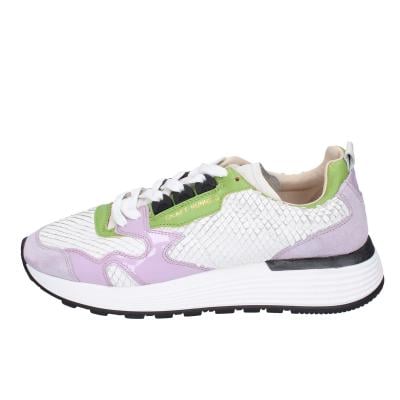 scarpe donna MOMA sneakers viola pelle bianco camoscio 3AS401-CR8 BC72 In Saldo