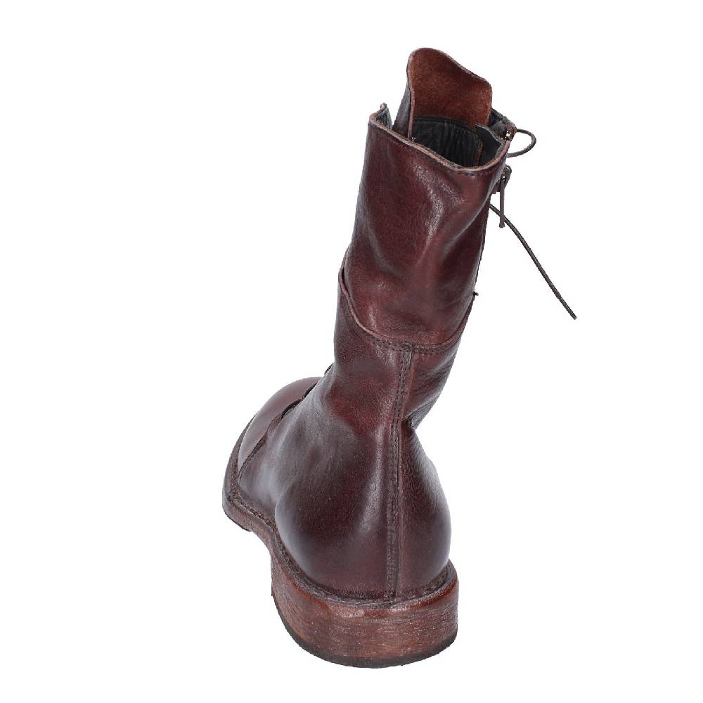 scarpe donna MOMA stivaletti marrone pelle 1CW195 VINTAGE EX492 Nuovo