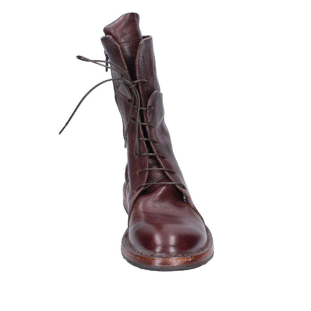 scarpe donna MOMA stivaletti marrone pelle 1CW195 VINTAGE EX492 Nuovo