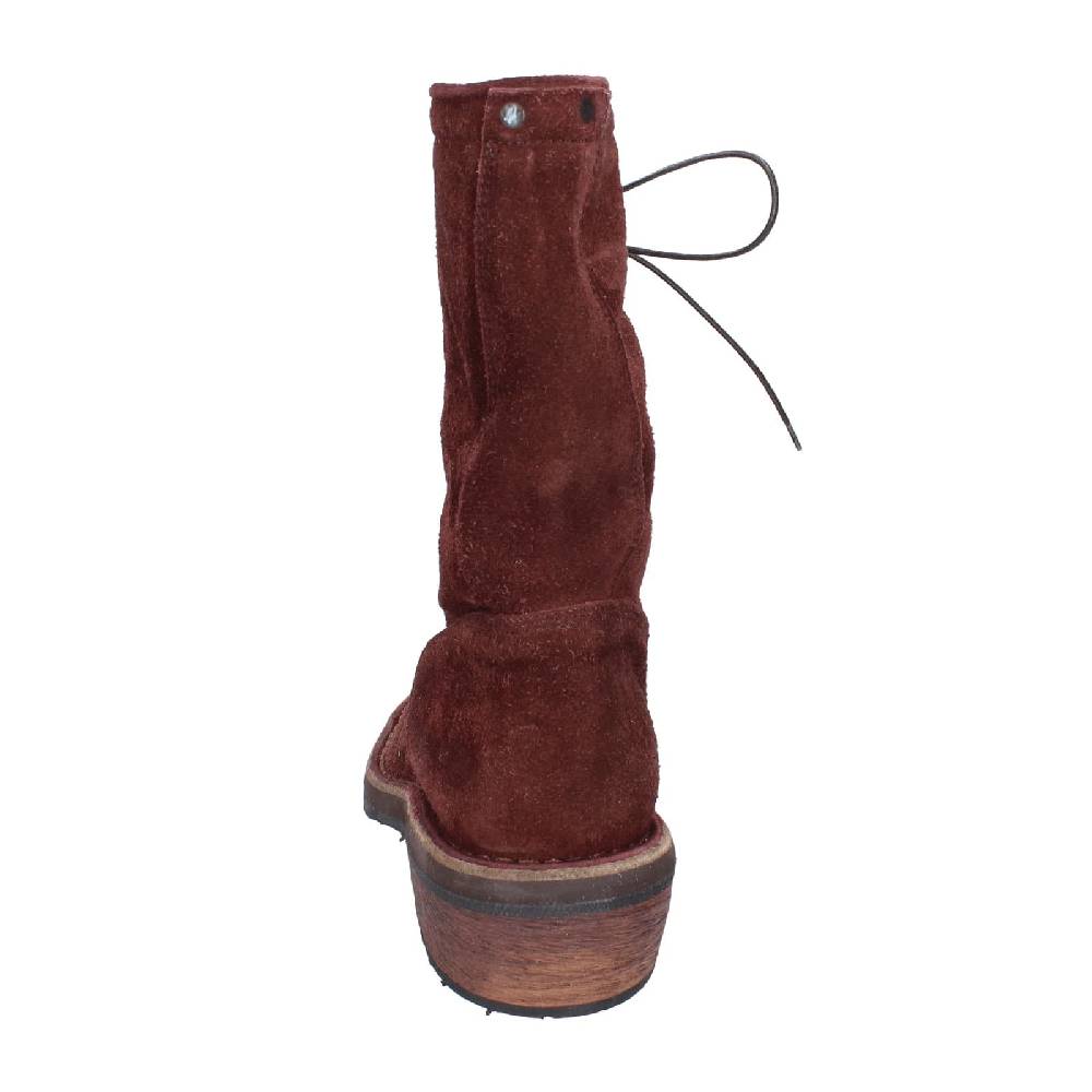scarpe donna MOMA stivaletti bordeaux camoscio 77301C EY578 Qualità