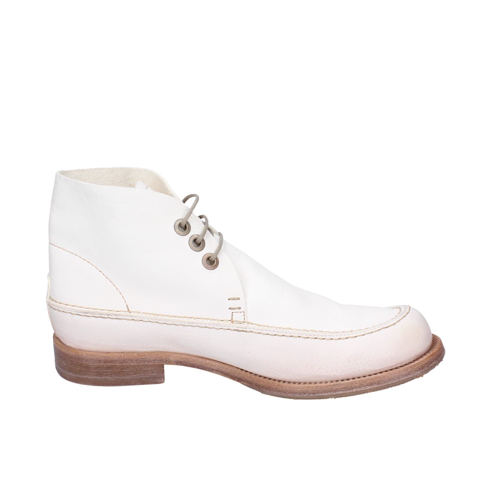scarpe donna MOMA stivaletti bianco pelle 1BS474-NAC EZ868 Promozione