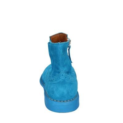 scarpe donna MOMA stivaletti celeste camoscio 1CS405-MAS BC826 Spedizione Gratuita