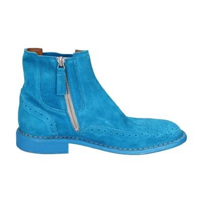 scarpe donna MOMA stivaletti celeste camoscio 1CS405-MAS BC826 Spedizione Gratuita
