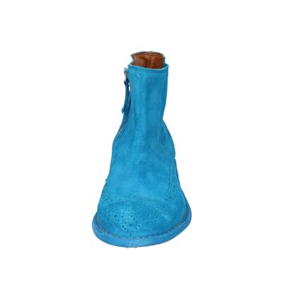 scarpe donna MOMA stivaletti celeste camoscio 1CS405-MAS BC826 Spedizione Gratuita
