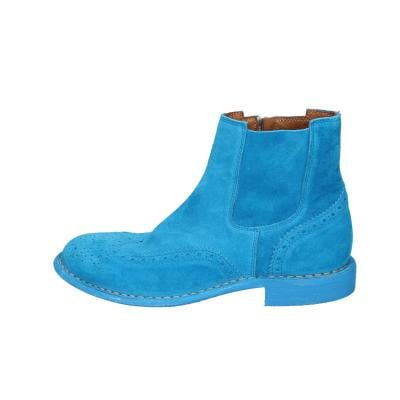 scarpe donna MOMA stivaletti celeste camoscio 1CS405-MAS BC769 Pezzi Unici