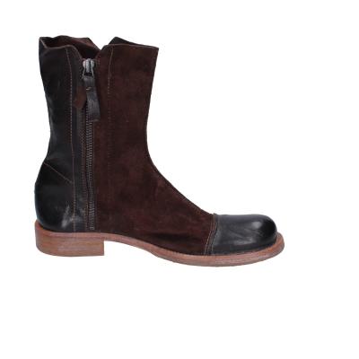 scarpe donna MOMA stivaletti marrone camoscio pelle 1CS431-QE BC768 Soddisfazione Garantita