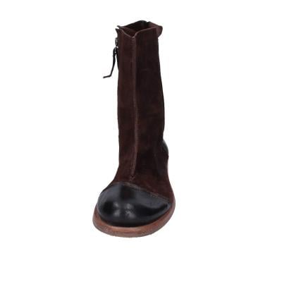 scarpe donna MOMA stivaletti marrone camoscio pelle 1CS431-QE BC768 Soddisfazione Garantita