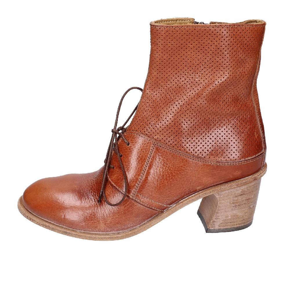 scarpe donna MOMA stivaletti marrone pelle 28403C VINTAGE EX394 Qualità Garantita