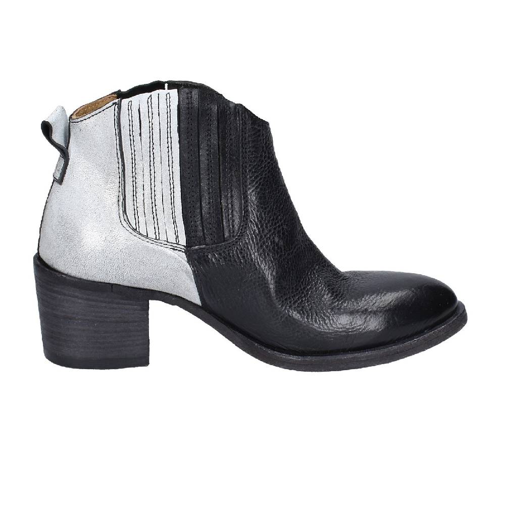 scarpe donna MOMA stivaletti nero pelle grigio 33403B VINTAGE EX393 Soddisfazione Garantita