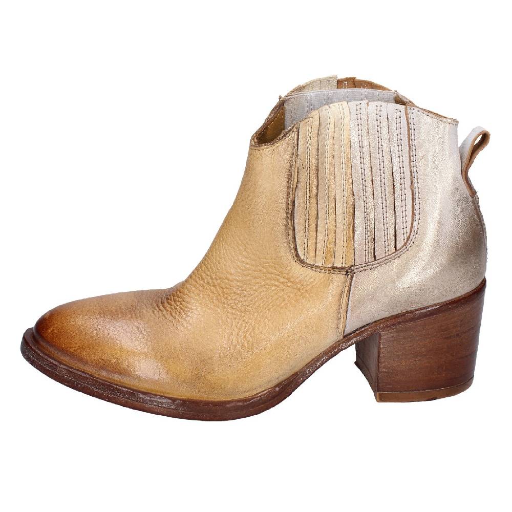 scarpe donna MOMA stivaletti marrone pelle 33403B VINTAGE EX402 Shopping Online