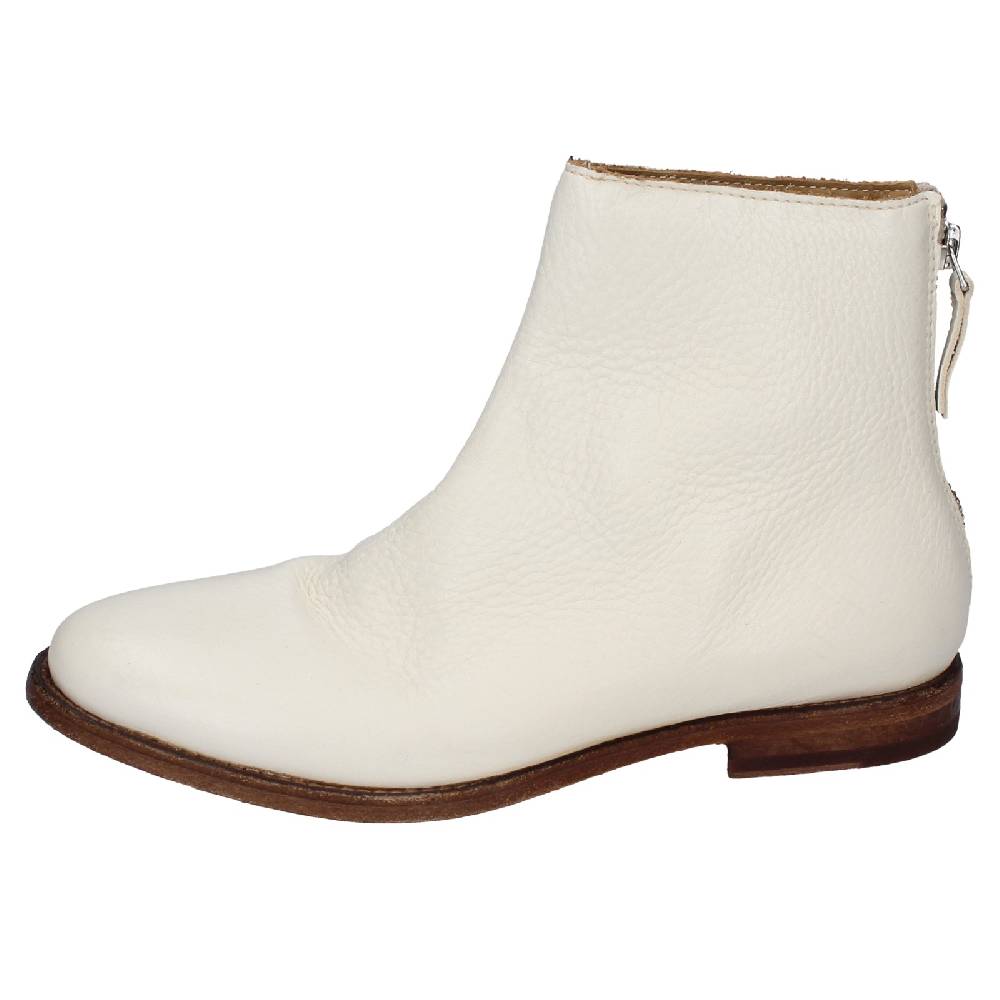 scarpe donna MOMA stivaletti bianco pelle 31402B VINTAGE EX471 Affare Del Giorno