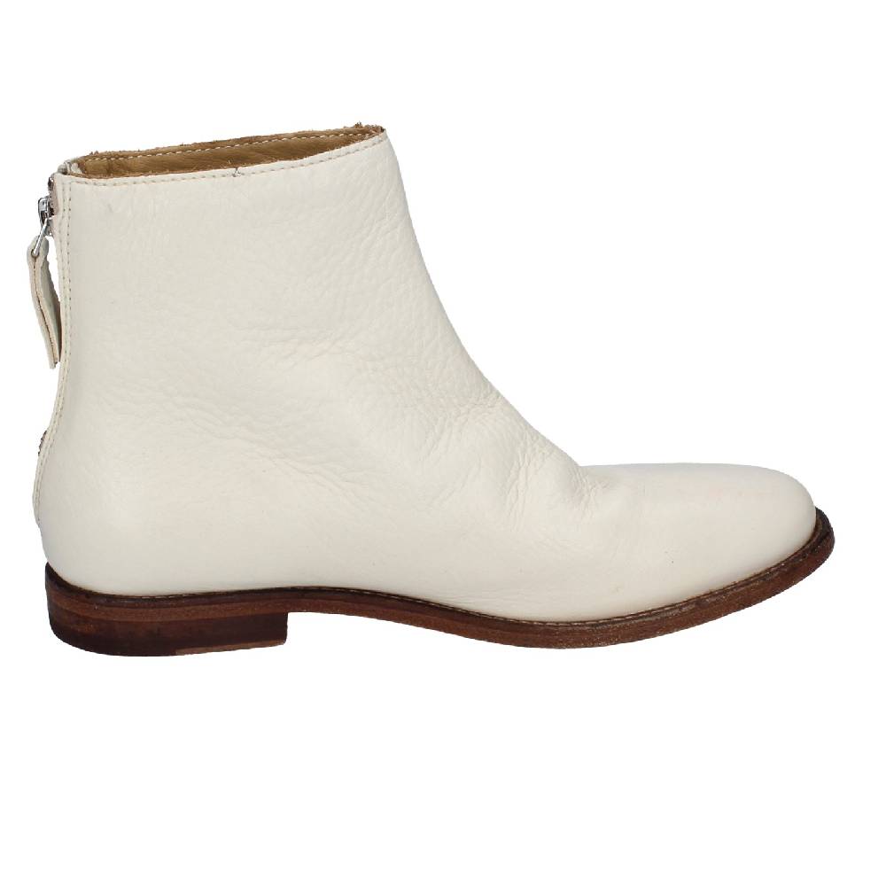 scarpe donna MOMA stivaletti bianco pelle 31402B VINTAGE EX471 Affare Del Giorno
