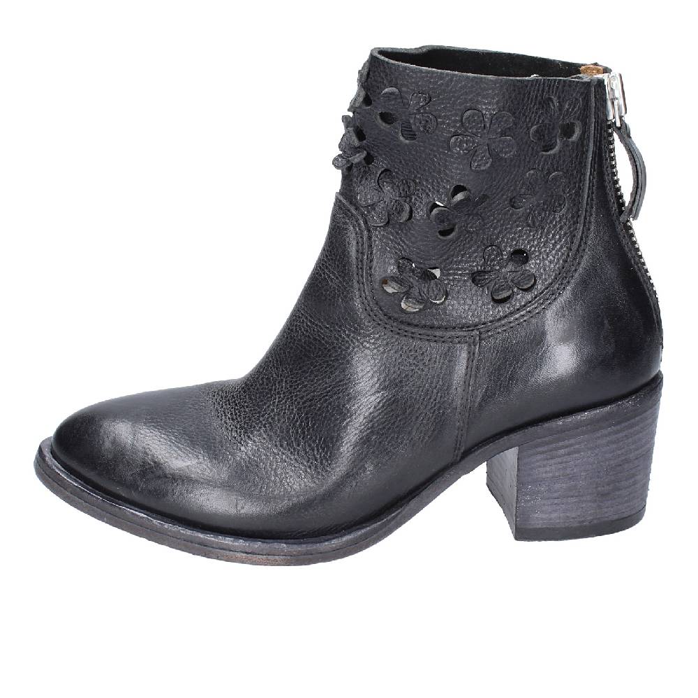 scarpe donna MOMA stivaletti nero pelle 33402C VINTAGE EX396 Sottocosto