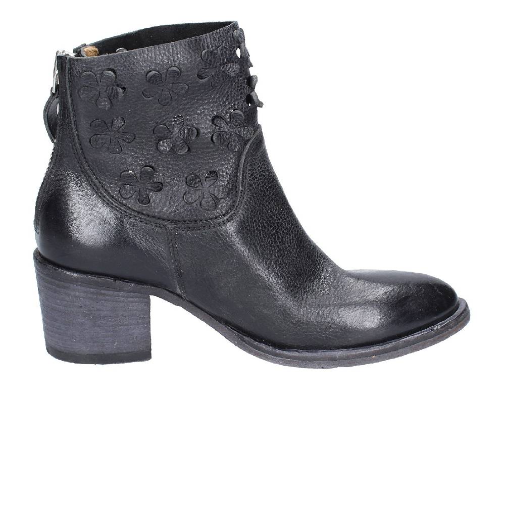 scarpe donna MOMA stivaletti nero pelle 33402C VINTAGE EX396 Sottocosto
