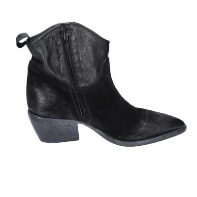scarpe donna MOMA stivaletti nero camoscio pelle 1CW313 VINTAGE BD809 Sconto