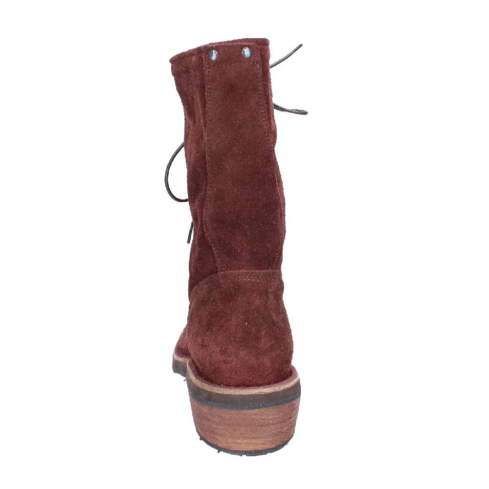 scarpe donna MOMA stivaletti bordeaux camoscio 77301C VINTAGE EX520 Economico