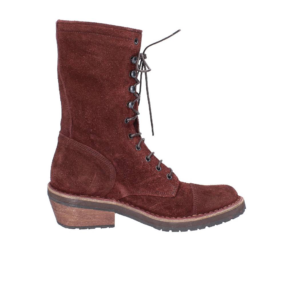 scarpe donna MOMA stivaletti bordeaux camoscio 77301C VINTAGE EX520 Economico