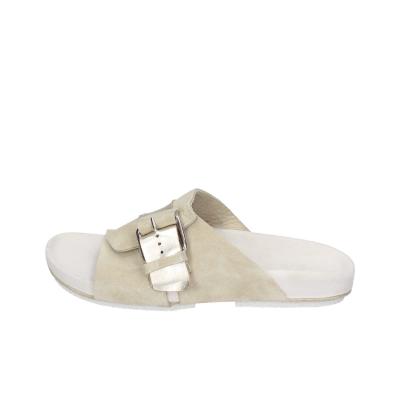 scarpe donna MOMA sandali beige camoscio pelle 1GS458-K0B BC831 Outlet
