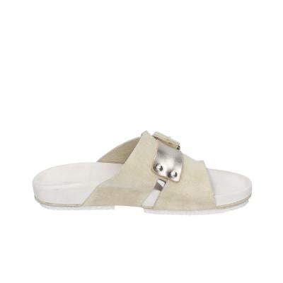 scarpe donna MOMA sandali beige camoscio pelle 1GS458-K0B BC831 Outlet