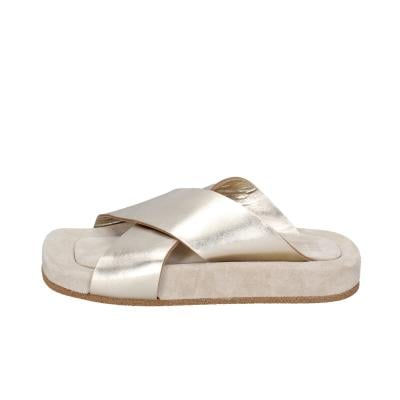 scarpe donna MOMA sandali oro pelle 1GS473 BC820 In Vendita