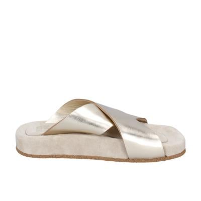 scarpe donna MOMA sandali oro pelle 1GS473 BC820 In Vendita