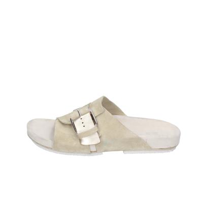 scarpe donna MOMA sandali beige pelle oro camoscio 1GS458-K0B BC770 Nuova