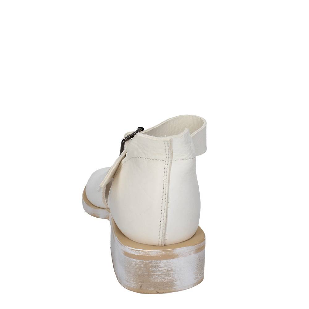 scarpe donna MOMA sandali bianco pelle oro 35403G VINTAGE EX403 Qualità