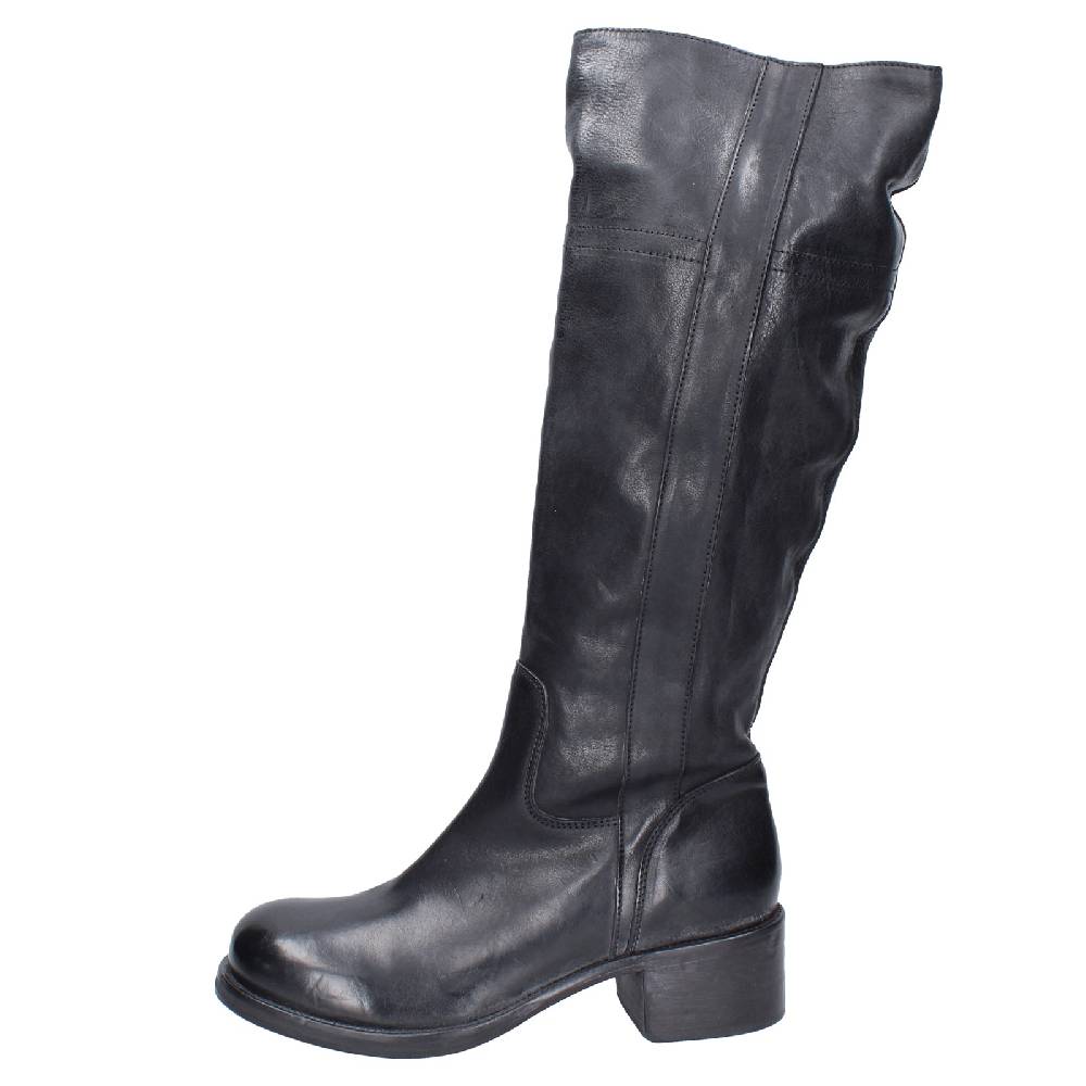 scarpe donna MOMA stivali nero pelle 72306D VINTAGE EX511 Promozione
