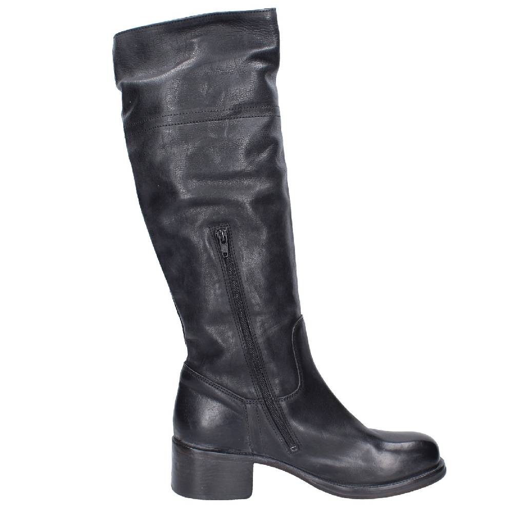 scarpe donna MOMA stivali nero pelle 72306D VINTAGE EX511 Promozione
