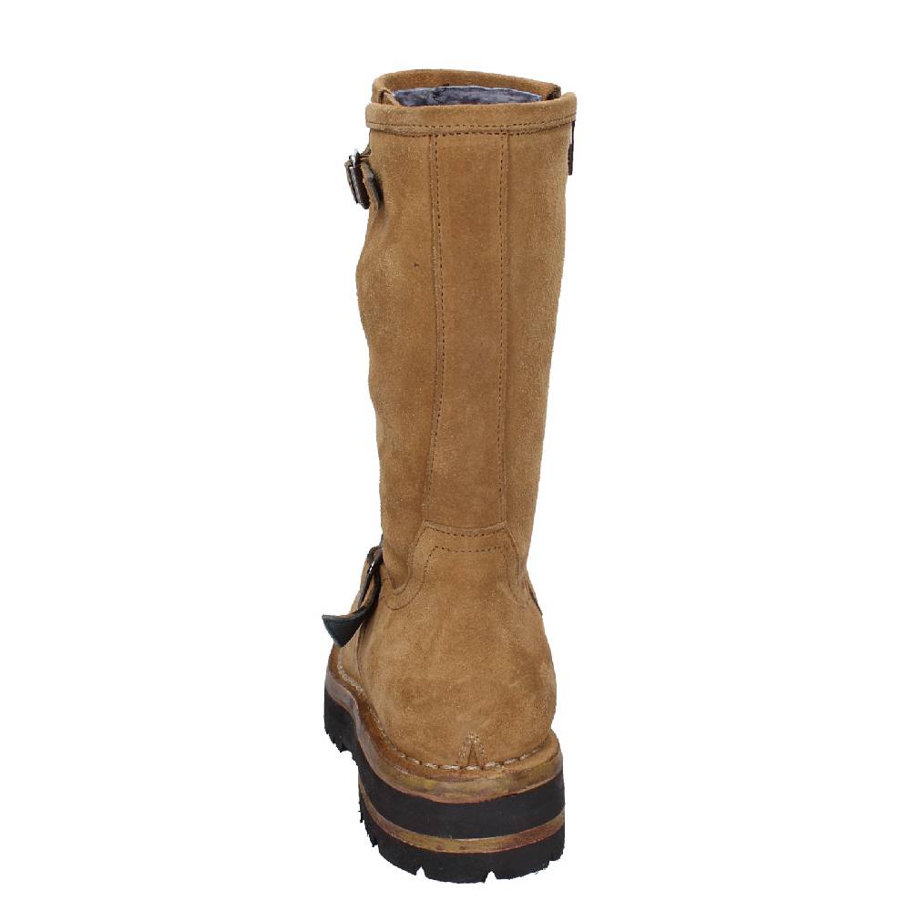 scarpe donna MOMA stivali marrone camoscio 81303C VINTAGE EX518 Qualità Garantita