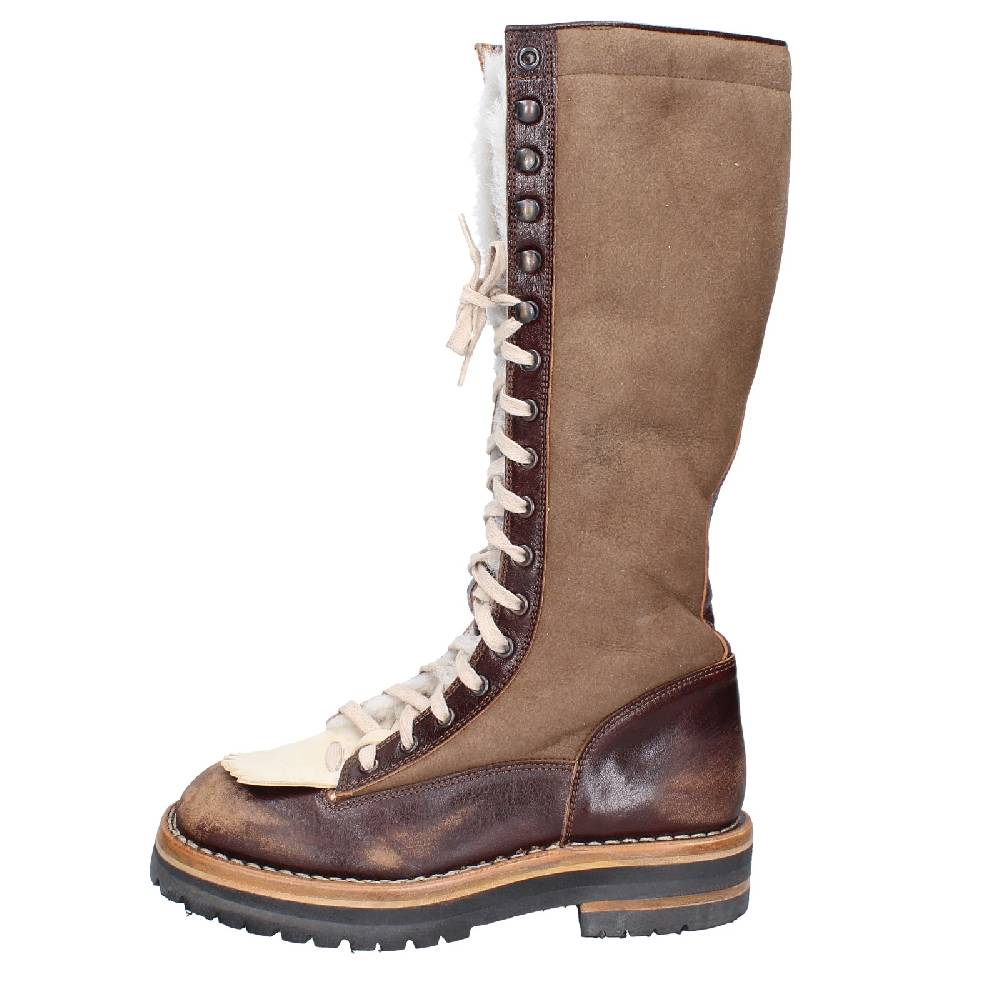 scarpe donna MOMA stivali marrone pelle camoscio 81304D VINTAGE EX514 Negozi Online