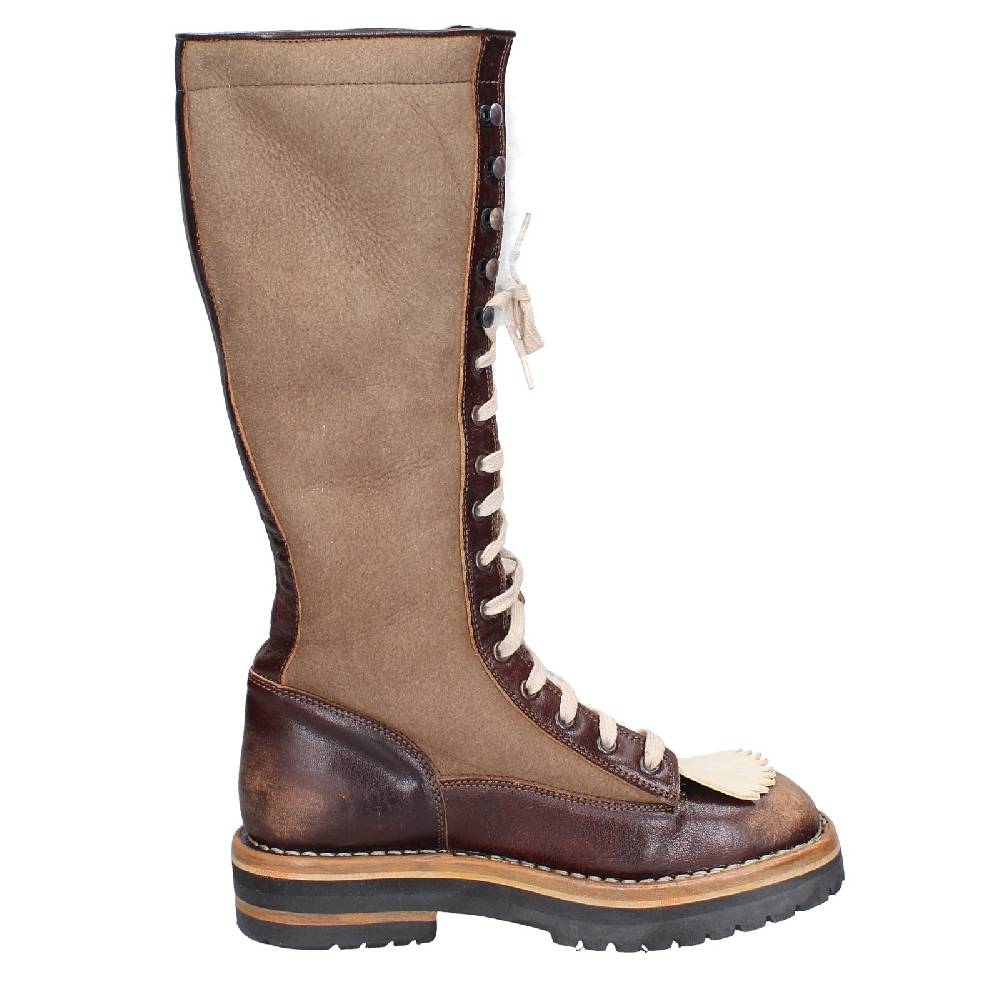 scarpe donna MOMA stivali marrone pelle camoscio 81304D VINTAGE EX514 Negozi Online