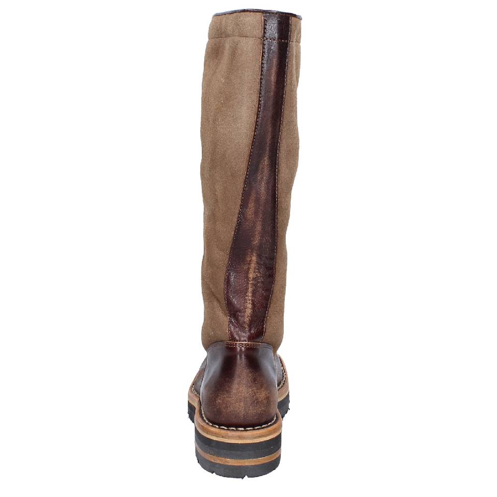 scarpe donna MOMA stivali marrone pelle camoscio 81304D VINTAGE EX514 Negozi Online
