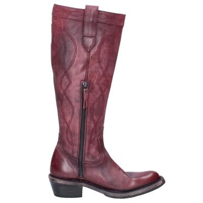 scarpe donna MOMA stivali bordeaux pelle 1DW308 VINTAGE BD927 Prezzo Ridotto