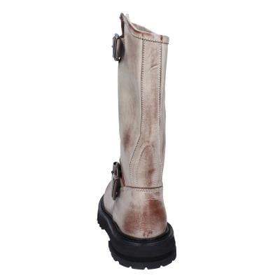 scarpe donna MOMA stivali marrone pelle beige 1DW340 VINTAGE BD924 Sottocosto