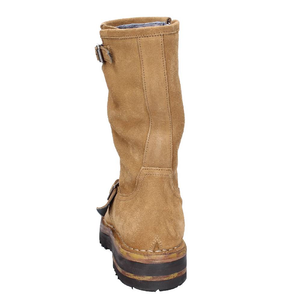scarpe donna MOMA stivali marrone camoscio VINTAGE EX516 Novità