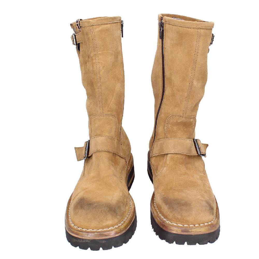 scarpe donna MOMA stivali marrone camoscio VINTAGE EX516 Novità