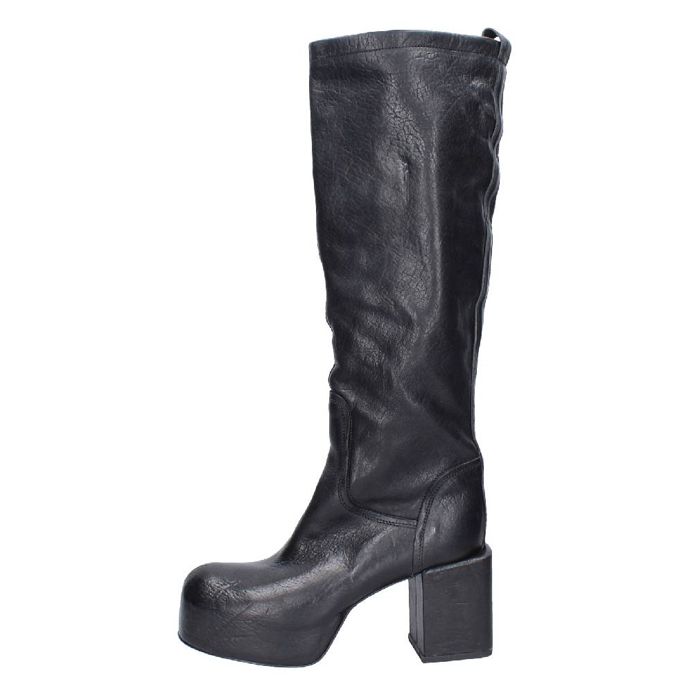 scarpe donna MOMA stivali nero pelle 87305D VINTAGE EX512 Sconto
