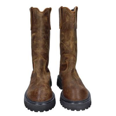 scarpe donna MOMA stivali marrone pelle camoscio 1DW358 VINTAGE BD925 Online