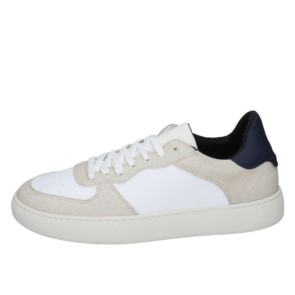 scarpe uomo NIRA RUBENS sandali bianco pelle beige camoscio EX195 Vendita Calda